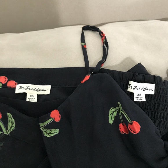 ‼️SOLD‼️🍒 For Love and Lemons Cherry Twist Set 🍒 - Picture 4 of 4